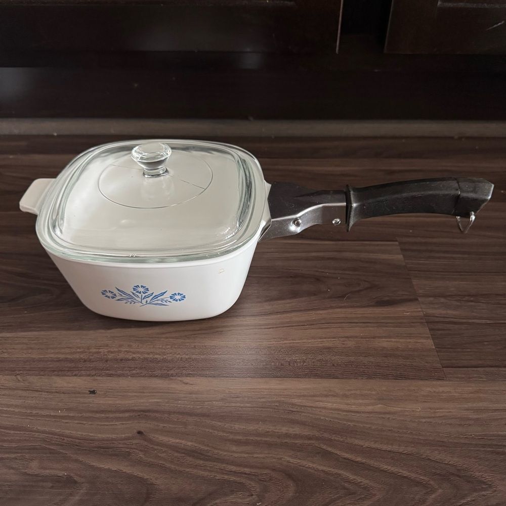 Vintage Corning Ware Cornflower Blue Baking & Cookware 8 Piece Set Lids & Handle - Picture 16 of 16